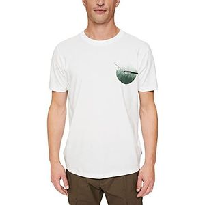 ESPRIT Heren T-shirt, 111/Off White 2, M