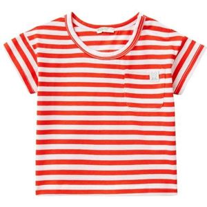United Colors of Benetton T-shirt voor jongens, Rood, 12 Maanden