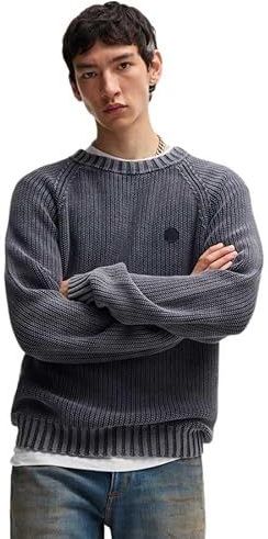 Hugo - Sondye 10265656 - Cardigan - Blauw - 100% Katoen - Relaxte Pasvorm