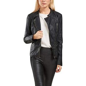 ONLY Dames Onlfreya Faux Leather Biker OTW Noos jas, zwart (zwart), 38