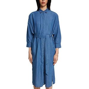 ESPRIT Collection dames jurk, 902/Blue Medium Wash., L