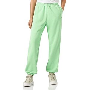 Champion Rochester 1919-Champion Logo High Waist Boyfriend Elastische Cuff trainingsbroek, lichtgroen (SMG), S voor dames, lichtgroen (smg), S