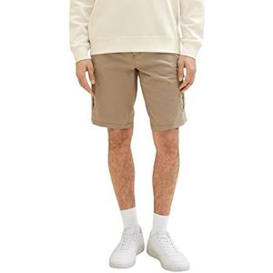 TOM TAILOR Uomini bermuda shorts 1035043, 31278 - Beige Diamond Structure, 28