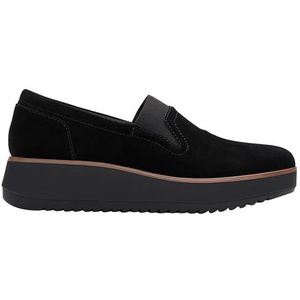 Clarks - Zylah Sky - Leren Schoenen - Zwart - Casual