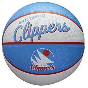 Wilson Mini-basketbal, Team Retro Model, LOS ANGELES CLIPPERS, Outdoor, Rubber, Maat: MINI