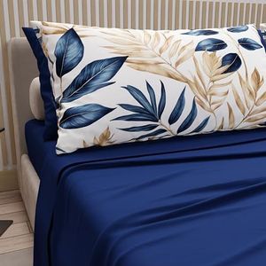 PETTI Artigiani Italiani - Katoenen beddengoed met kussenslopen met digitale print, beddengoed voor tweepersoonsbed, sharm, 100% Made in Italy