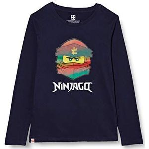LEGO Ninjago T-shirt met lange mouwen voor jongens, 590 Dark Navy, 98 cm