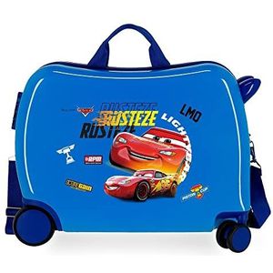 Disney Cars Rusteze Lightyear cabinetrolley, blauw, 50 x 38 x 20 cm, hard plastic, zijdelingse combinatiesluiting, 34 l, 1,8 kg, 4 wielen, handbagage