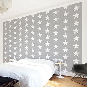 Apalis Kinderbehang vliesbehang nummer YK35 witte sterren fotobehang breed | vliesbehang wandschilderij foto 3D fotobehang voor slaapkamer woonkamer keuken | meerkleurig, 106950