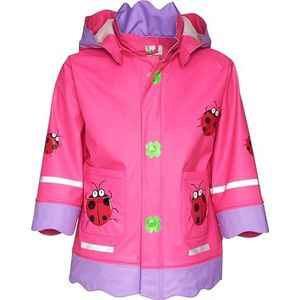 Playshoes Regenjas voor meisjes met geluksbeestje, roze (900 origineel), 98 cm