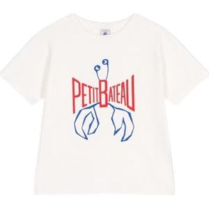 Petit Bateau T-shirt met korte mouwen voor kinderen en jongeren, Wit, 10 anni