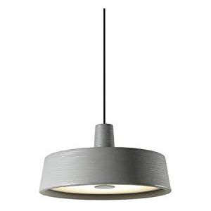 LED-hanglamp, 15,7 W, 2700 K, dimbaar, met diffuser van plexiglas, model Soho 38, steengrijs, 38 x 38 x 20,4 cm (A631-201)