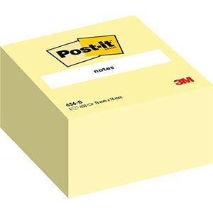 Post-it Zelfklevende notitieblok kanariegeel, 1 blok met 450 vellen, 76 mm x 76 mm, geel - zelfklevende notitieblaadjes voor notities, to-do-lijsten en herinneringen