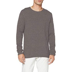 SELECTED HOMME Heren Slhrocky Crew Neck B Noos Pullover, grijs (medium grey melange), S