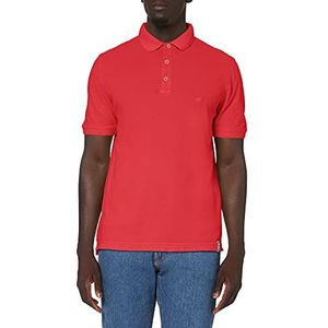 camel active Heren Camel Active H-polos 1/2 arm poloshirt, Rood (Red Los 44), 6XL