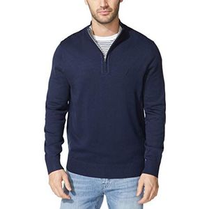 Nautica Trui met kwartrits voor heren, marineblauw, L