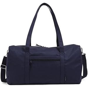 Vera Bradley Dames Signature Cotton Large Duffel Travel Bag reistas, eenheidsmaat, Klassiek marineblauw – gerecycled katoen, One Size