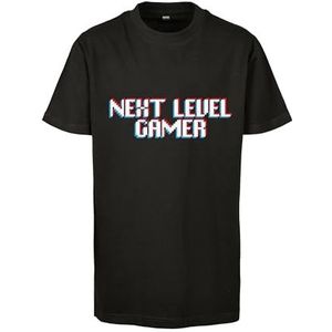 Mister Tee Kids Next Level Gamer Tee Black 110/116 T-shirt voor jongens, Zwart, 110/116 cm