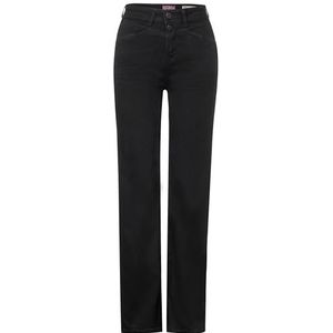 STREET ONE Jeans met rechte pijpen, Black Soft Washed., 29W / 30L