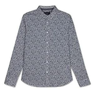 Teddy Smith Carton Ml blouse voor heren, wit/blauw, 3XL