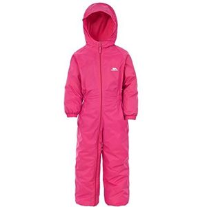 Trespass Dripdrop Regenpak voor kinderen, uniseks, met capuchon, roze (gerbera), 5-6 jaar EU