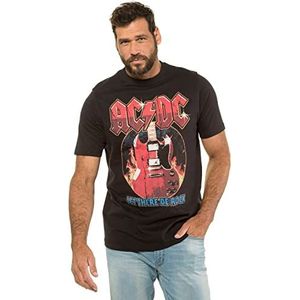 JP 1880, Heren Grote maten, T-shirt AC/DC, zwart, 3XL