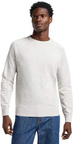 Lee - Clean Raglan Sweater - Sharp Grey Mele - Trui - 100% Katoen
