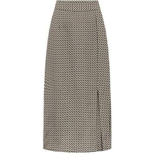 ONLY Dames Onlnova Life Vis Piper Slit Rok AOP rok, Chipmunk/Aop:588 Breaker Geo, S