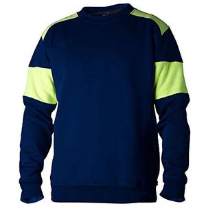 Top Swede 22111702104 Model 221 ronde hals sweatshirt, marine/geel, maat S