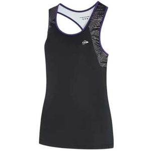 DUNLOP Gametop voor Dames, Zwart/Violet, Indigo, S