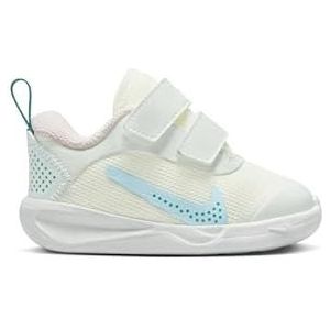 NIKE Omni Multi-Court Sneaker voor jongens, Summit White Cobalt Bliss Citron Tint, 40 EU