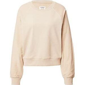 ECOALF - Shottaalf damessweatshirt, van gerecycled biologisch katoen, lange mouwen, comfortabel en veelzijdig, basic sweatshirt, maat XS, kleur camel, Kameel, XS