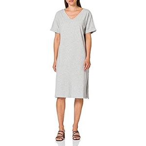 PIECES Dames Pcneora Ss Fold Up Jurk Sww Jurk, Lichtgrijs melange/, M