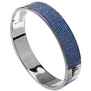 Folli Follie 3B15S063KU, unisex armband, sterling zilver, blauw, 8 cm