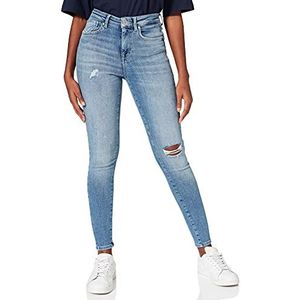 ONLY ONLPower Life Skinny Jeans voor dames, middelhoge push-skinny fit, blauw (medium blue denim), (XS) W x 32L