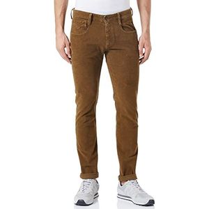 Replay Heren Jeans Anbass Slim-Fit met stretch, 695 Woody Brown, 32W / 30L