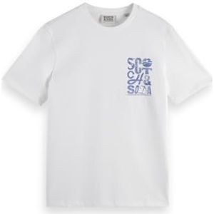 Scotch & Soda - Regular Fit - T-shirt - Met Korte Mouwen - Logo op de Linkerborst