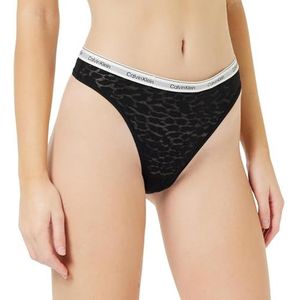 Calvin Klein Underwear - String - Dierenprint - Nauwsluitend Model - Semi-transparant Design