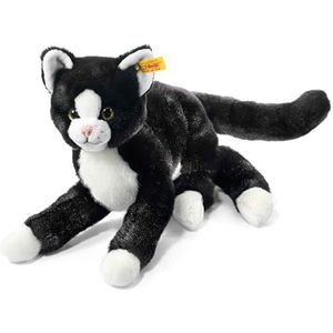 Steiff 099366 - Mimmi Schlenker kat 30 cm, zwart/wit