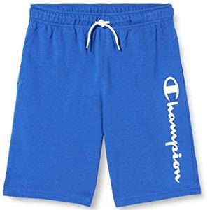 Champion Legacy American Classics-Ultra Light Powerblend Terry Logo Bermuda Shorts voor kinderen en jongeren, Kobalt Blauw, 3-4 Jaar