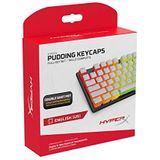 HyperX Pudding Keycaps - Volledige Key Set - PBT - Nederlands (VS) Layout Kleur: wit