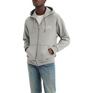 Levi's heren Relaxed Graphic, Poster Logo Mid Heather Grey, S