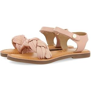 GIOSEPPO Lalande meisjes sandalen van leer in platina kleur met vlecht, Roze, 35 EU