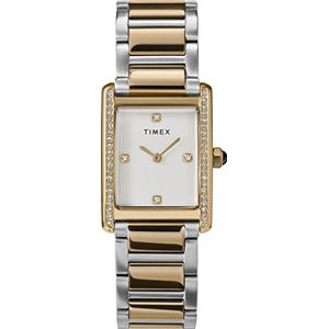 Timex Dames analoog horloge met roestvrij stalen armband Hailey, zilver, TW2V81300