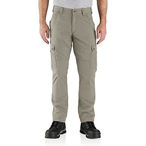 Carhartt Robuuste Flex Relaxed Fit Ripstop Cargo Werkbroek voor heren, Greige, 36W / 36L