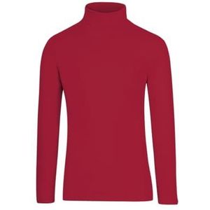 Trigema Dames coltrui shirt, robijn, XS