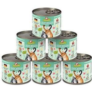 GranataPet DeliCatessen wild & tonijn, natte voer voor je kat, voedsel voor katten zonder granen en zonder toegevoegde suikers, lekker en gezond voer voor gourmets, 6 x 200 g blikken