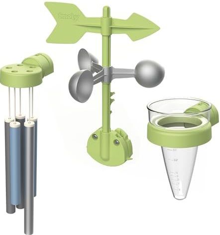 Weerkit - Multicolor - Hout - Inclusief Windwijzer Anemometer Regenmeter Thermometer