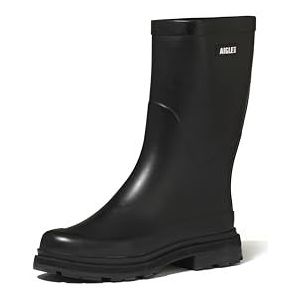 Aigle Mid Rain M, regenlaarzen voor heren, zwart, 46 EU