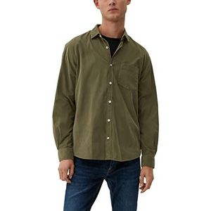 s.Oliver Men's 2120996 hemd met lange mouwen, groen, XL